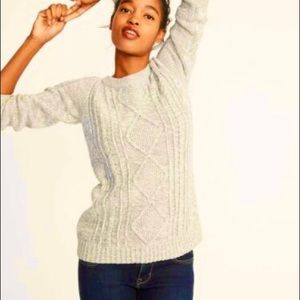 Old Navy Cream Cable Knit Sweater